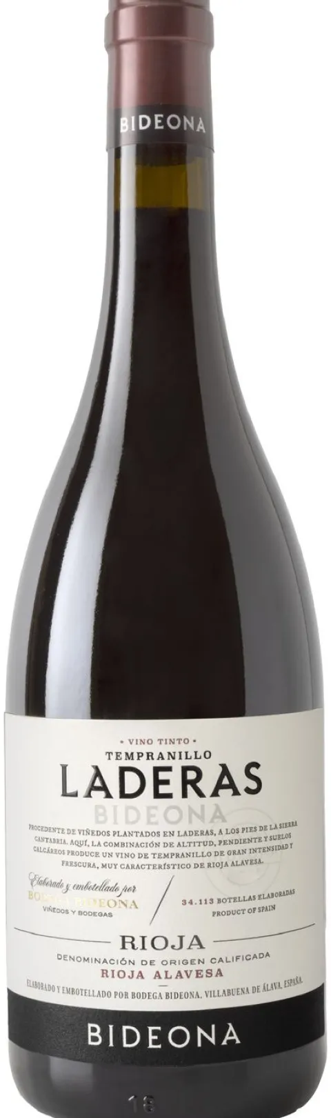 Bideona Laderas Tempranillo Rioja