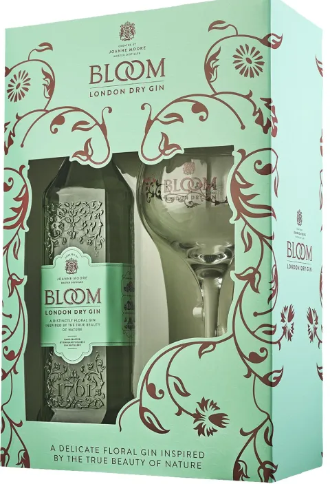 Bloom London Dry Gin Cadeaupakket met Coppa glas