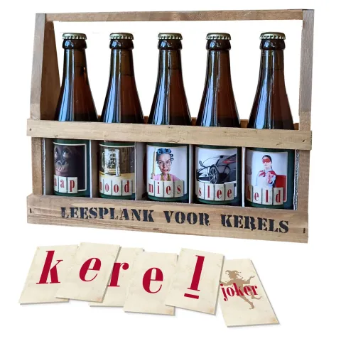 Leesplankje Kerels bier met Spel