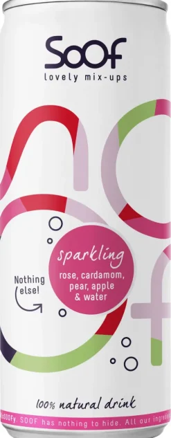 Soof Rose, Cardamom, Pear, Apple & Sparkling Water