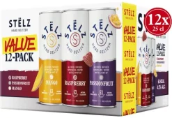 STËLZ Hard Seltzer 12-pack Raspberry, Mango & Passionfruit
