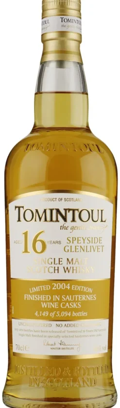 Tomintoul 16 years Sauternes Cask 2004